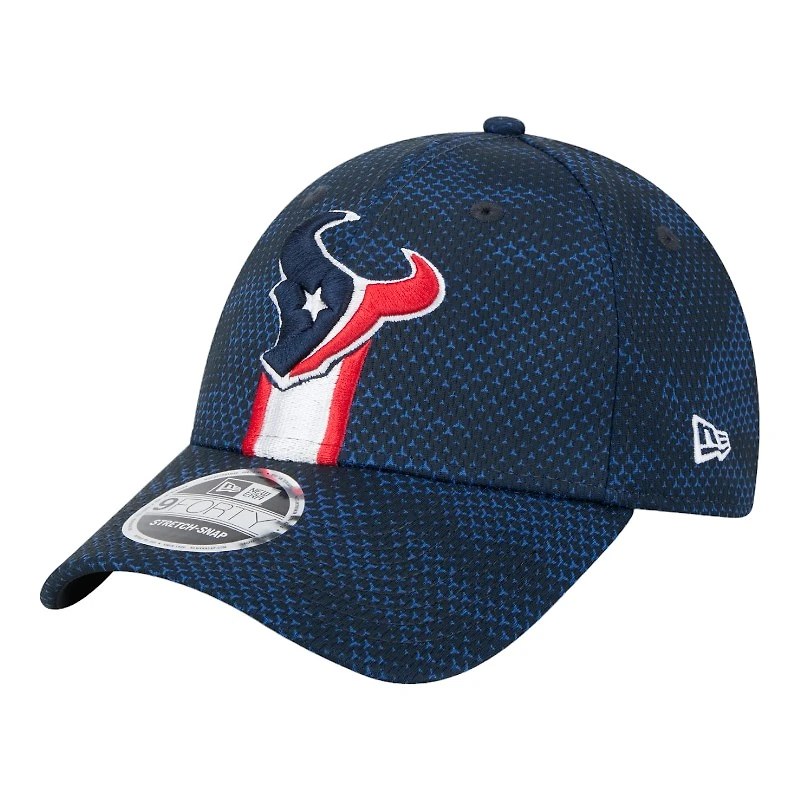 Houston Texans Navy 2024 NFL Sideline New Era 9FORTY Stretch-Snap Hat