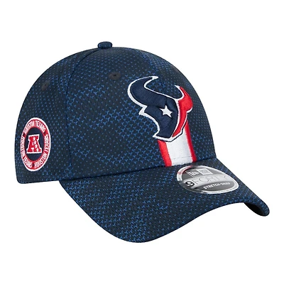 Houston Texans Navy 2024 NFL Sideline New Era 9FORTY Stretch-Snap Hat