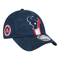 Houston Texans Navy 2024 NFL Sideline New Era 9FORTY Stretch-Snap Hat