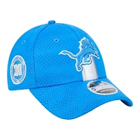 Detroit Lions Blue 2024 NFL Sideline New Era 9FORTY Stretch-Snap Hat