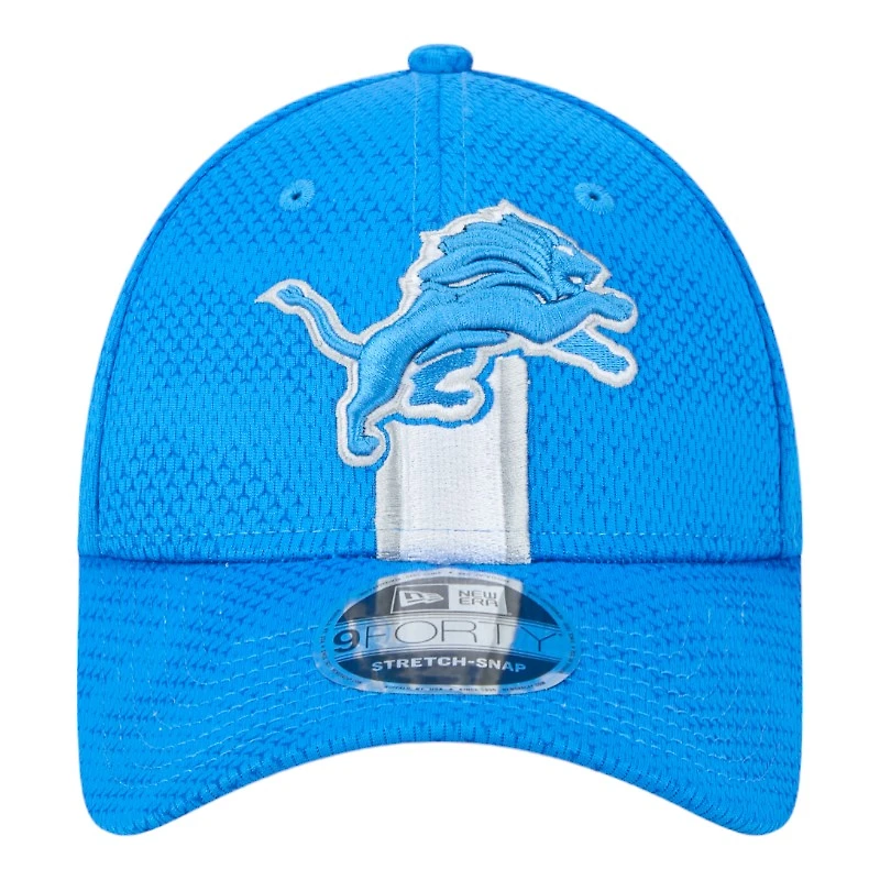 Detroit Lions Blue 2024 NFL Sideline New Era 9FORTY Stretch-Snap Hat