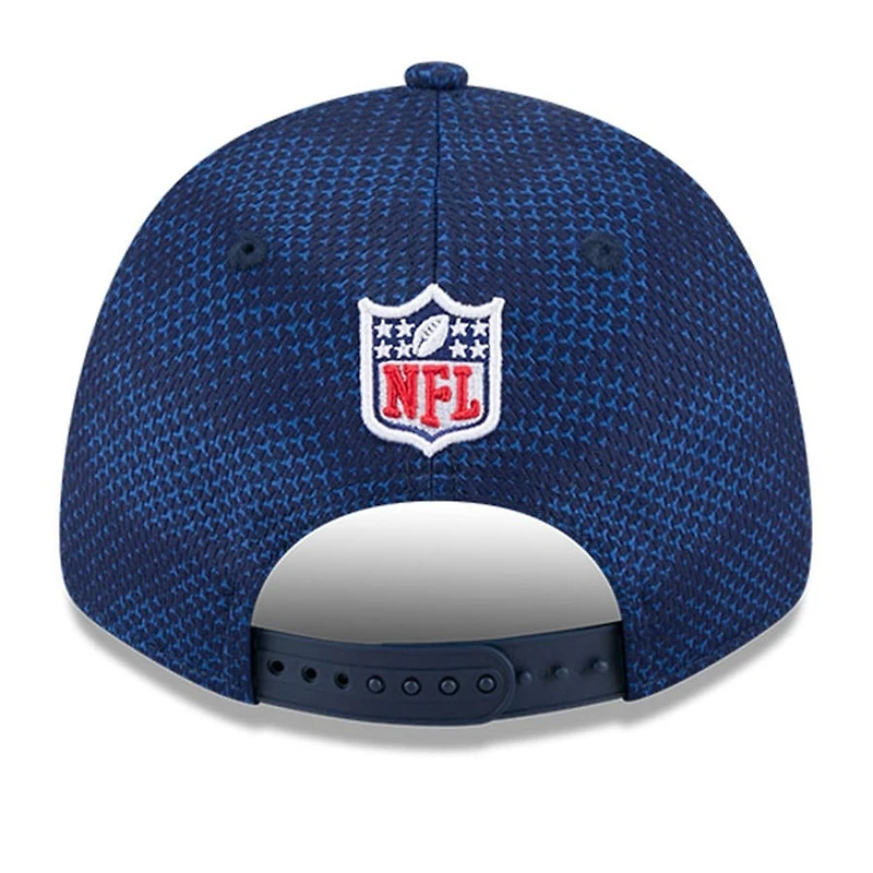 Dallas Cowboys Navy 2024 NFL Sideline New Era 9FORTY Stretch-Snap Hat