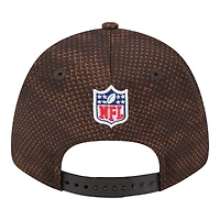 Cleveland Browns Brown 2024 NFL Sideline New Era 9FORTY Stretch-Snap Hat