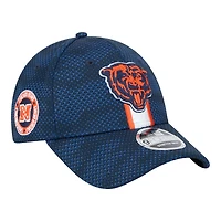 Chicago Bears Navy 2024 NFL Sideline New Era 9FORTY Stretch-Snap Hat