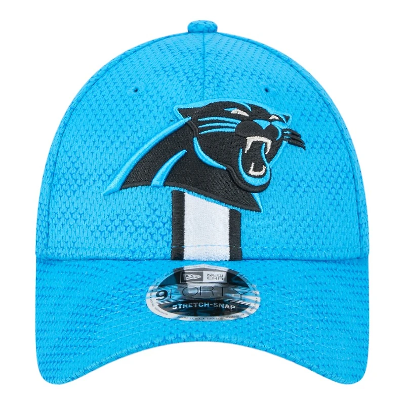 Carolina Panthers Carolina Blue 2024 NFL Sideline New Era 9FORTY Stretch-Snap Hat