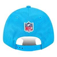 Carolina Panthers Carolina Blue 2024 NFL Sideline New Era 9FORTY Stretch-Snap Hat