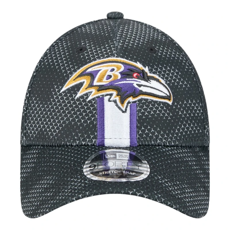 Baltimore Ravens Black 2024 NFL Sideline New Era 9FORTY Stretch-Snap Hat