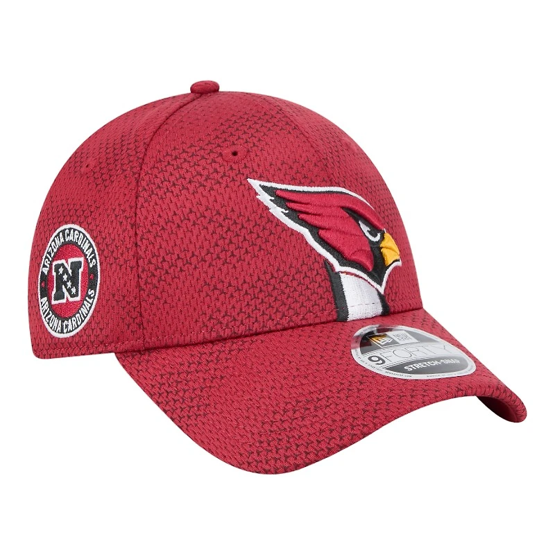Arizona Cardinals Red 2024 NFL Sideline New Era 9FORTY Stretch-Snap Hat