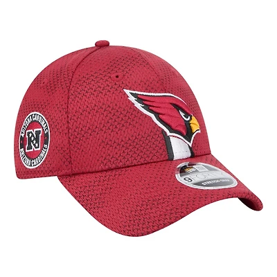 Arizona Cardinals Red 2024 NFL Sideline New Era 9FORTY Stretch-Snap Hat