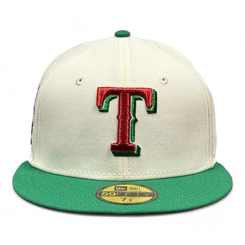 Texas Rangers Chrome and Green 1995 ASG Patch Gray UV New Era 59FIFTY Fitted Hat