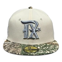 Texas Rangers Chrome and Realtree City Connect Panther Eagle Patch Gray UV New Era 59FIFTY Fitted Hat