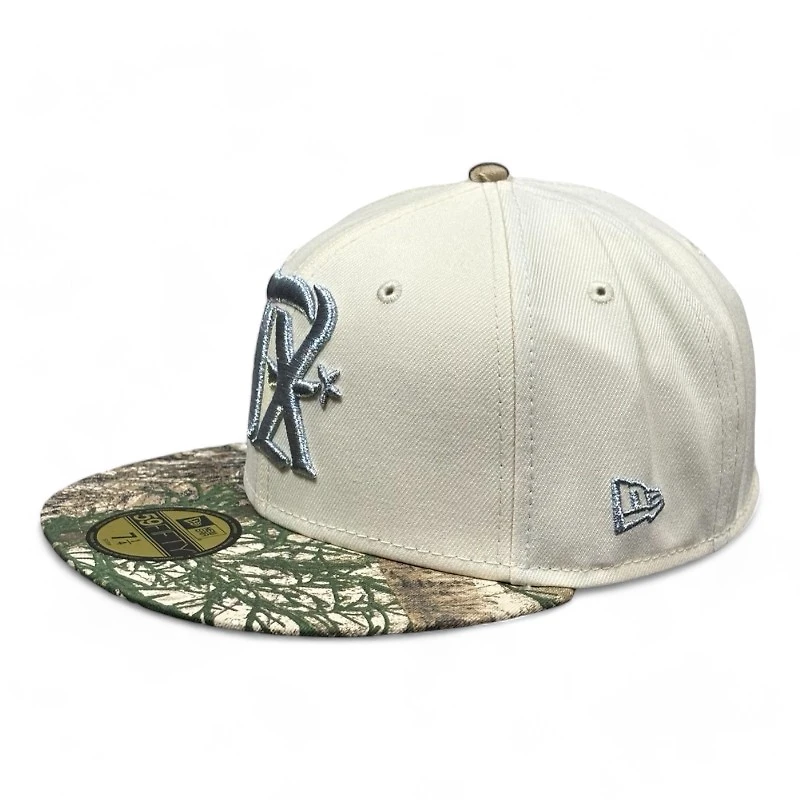 Texas Rangers Chrome and Realtree City Connect Panther Eagle Patch Gray UV New Era 59FIFTY Fitted Hat