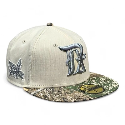Texas Rangers Chrome and Realtree City Connect Panther Eagle Patch Gray UV New Era 59FIFTY Fitted Hat