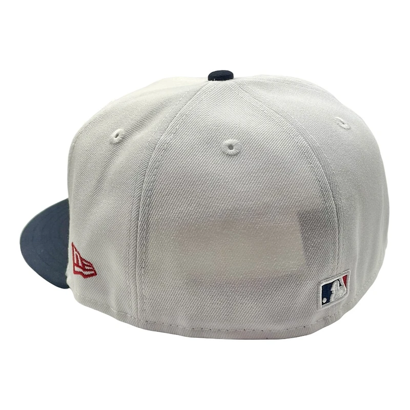St. Louis Cardinals Chrome and Navy STL Arch Patch Gray UV New Era 59FIFTY Fitted Hat