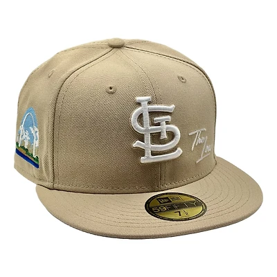 St. Louis Cardinals Tan Arch Patch Gray UV New Era 59FIFTY Fitted Hat