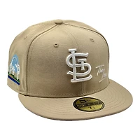 St. Louis Cardinals Tan Arch Patch Gray UV New Era 59FIFTY Fitted Hat