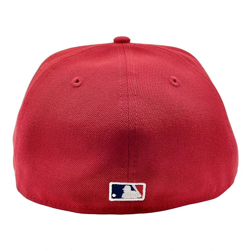 St. Louis Cardinals Red Upside Down Logo UV New Era 59FIFTY Fitted Hat
