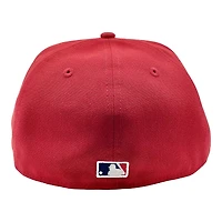 St. Louis Cardinals Red Upside Down Logo UV New Era 59FIFTY Fitted Hat