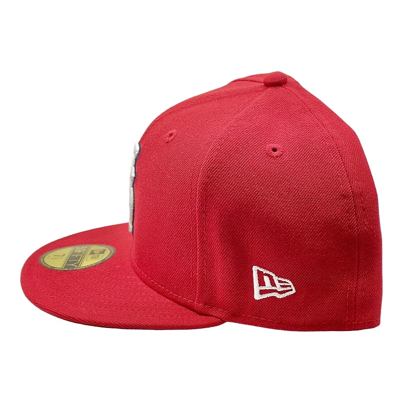 St. Louis Cardinals Red Upside Down Logo UV New Era 59FIFTY Fitted Hat