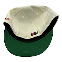 Atlanta Braves Chrome and Navy Tomahawk Logo 2000 ASG Patch Green UV New Era 59FIFTY Fitted Hat