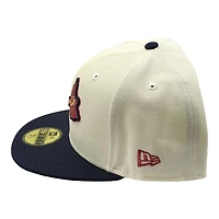 Atlanta Braves Chrome and Navy Tomahawk Logo 2000 ASG Patch Green UV New Era 59FIFTY Fitted Hat
