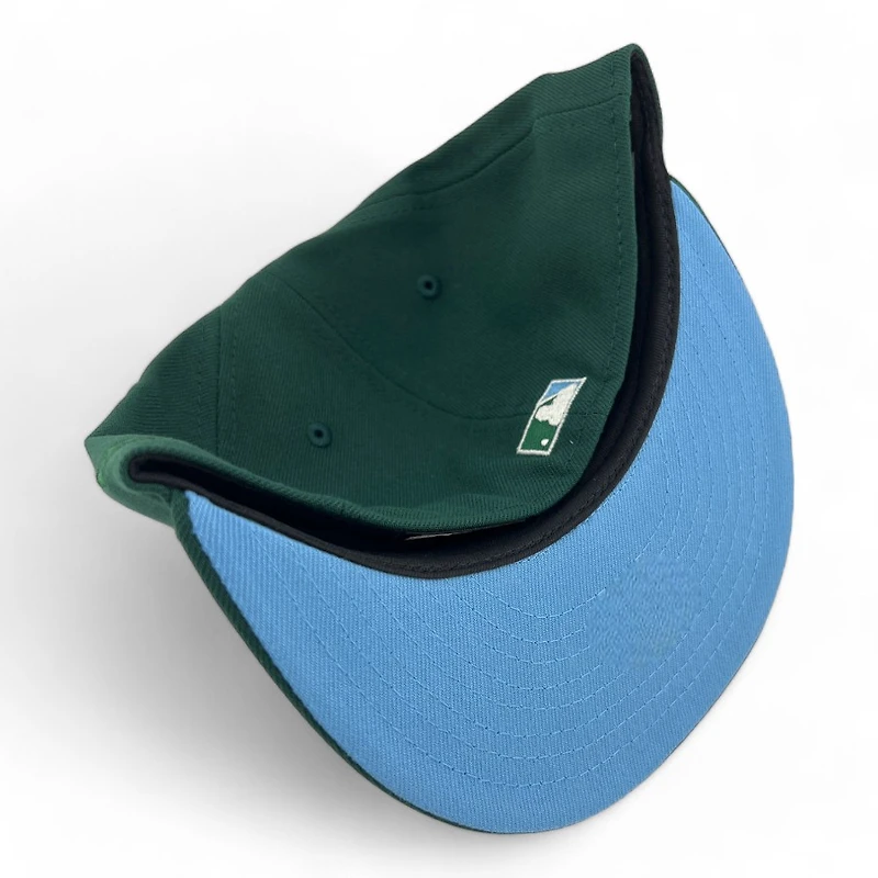 Los Angeles Dodgers Dark Green "Icy Pack" 100th Anniv Patch Icy Blue UV New Era 59FIFTY Fitted Hat