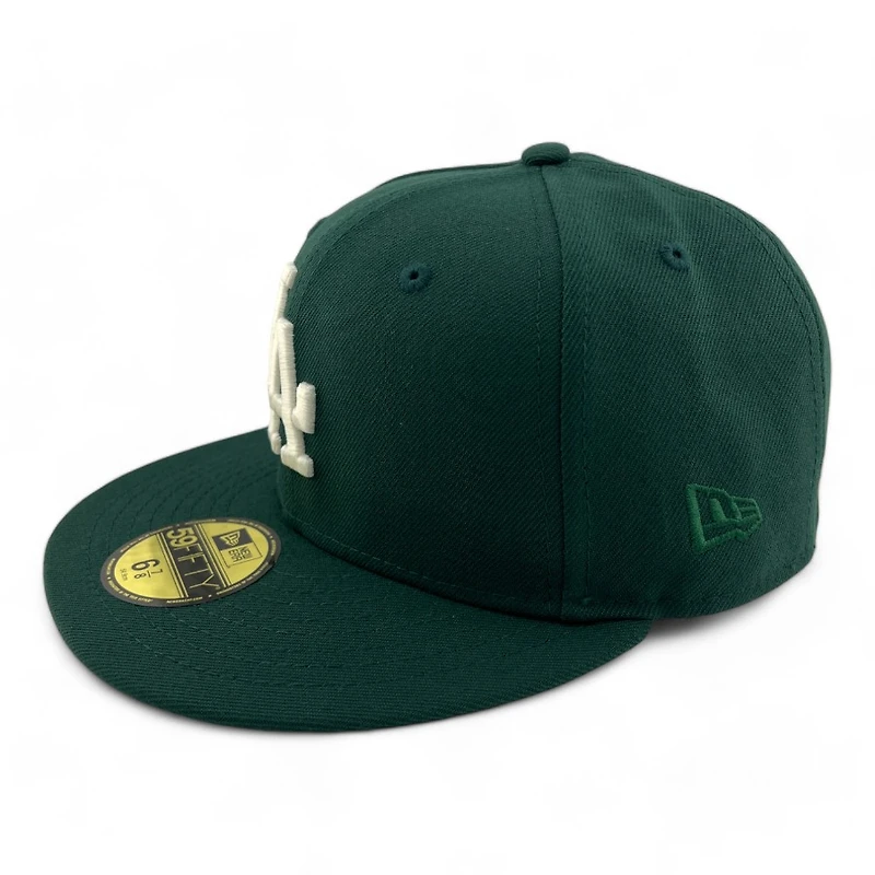 Los Angeles Dodgers Dark Green "Icy Pack" 100th Anniv Patch Icy Blue UV New Era 59FIFTY Fitted Hat