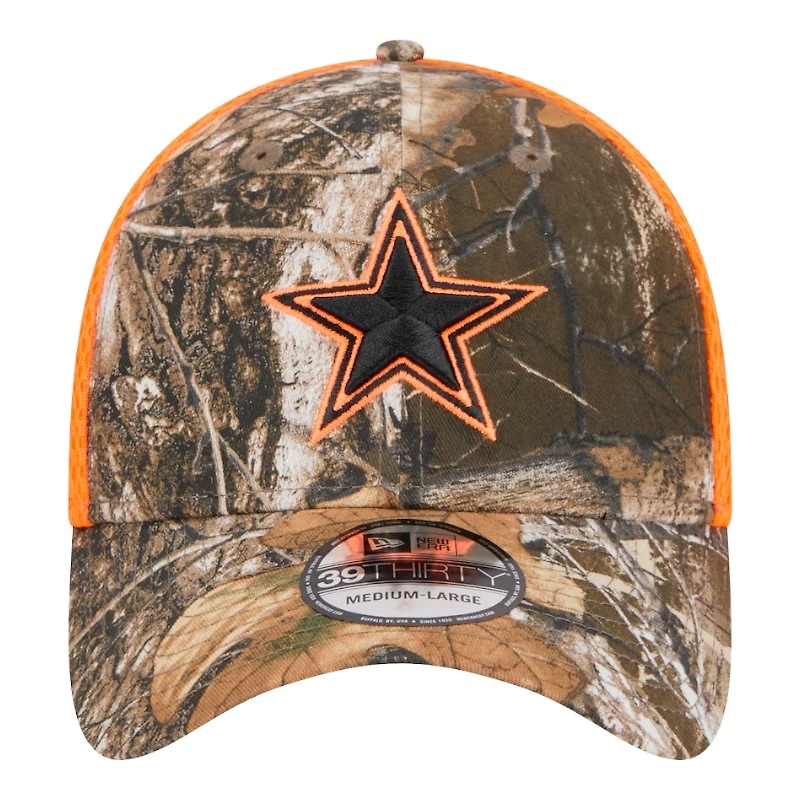 Dallas Cowboys Realtree Camo and Orange Active New Era 39THIRTY Flex Fit Hat