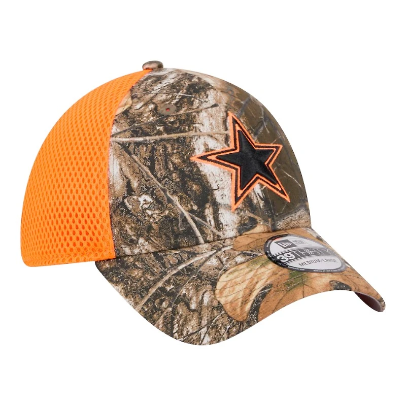 Dallas Cowboys Realtree Camo and Orange Active New Era 39THIRTY Flex Fit Hat