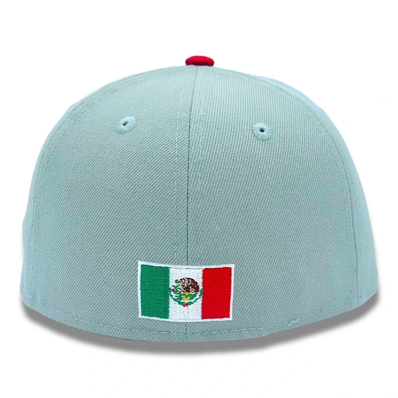 Mexico Green Two Tone Flag Batterman Gray UV New Era 59FIFTY Fitted Hat