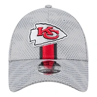 Kansas City Chiefs Gray 2024 NFL Sideline New Era 9FORTY Stretch-Snap Hat