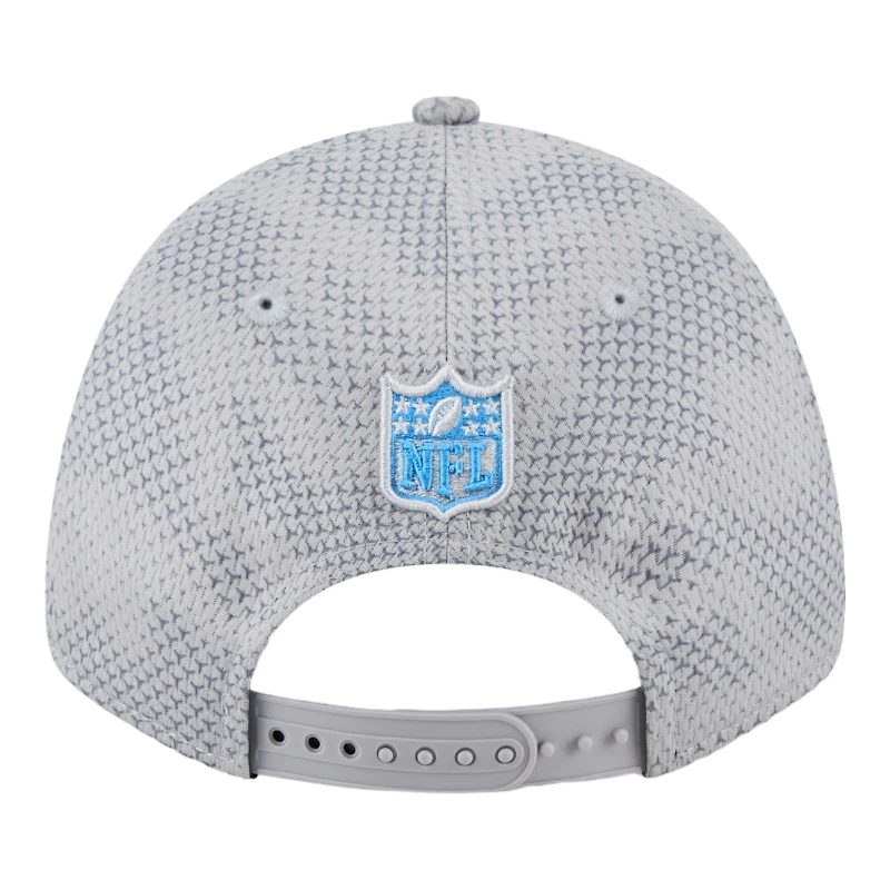 Detroit Lions Gray 2024 NFL Sideline New Era 9FORTY Stretch-Snap Hat