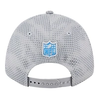 Detroit Lions Gray 2024 NFL Sideline New Era 9FORTY Stretch-Snap Hat