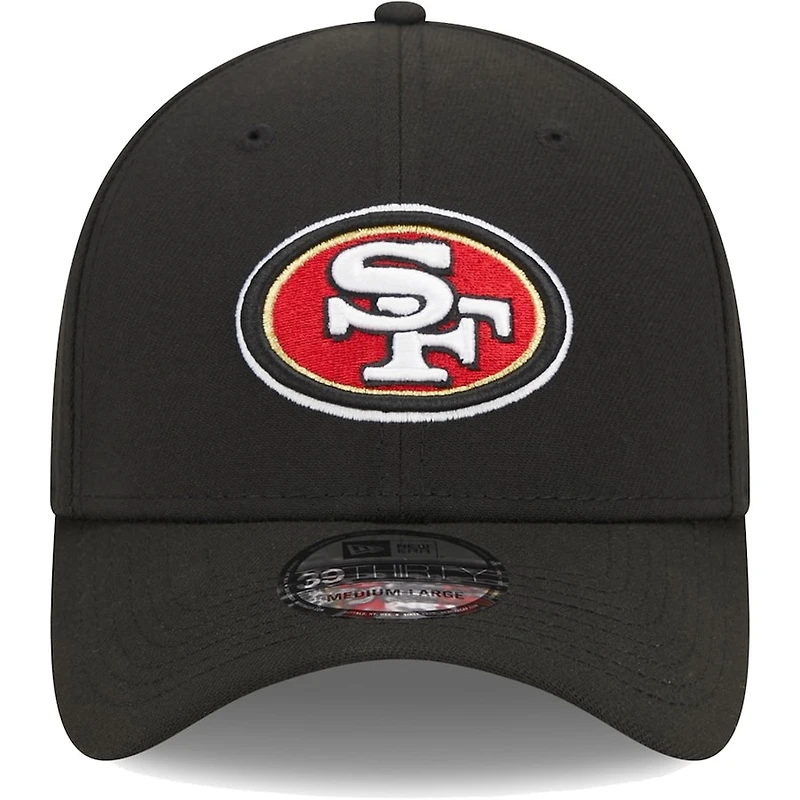 San Francisco 49ers Black Basic New Era 39THIRTY Flex Fit Hat