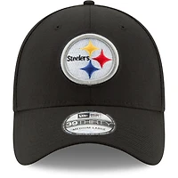 Pittsburgh Steelers Black Basic New Era 39THIRTY Flex Fit Hat