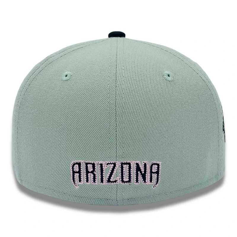 Arizona Diamondbacks Everest Green and Black 25th Anni Patch Pink UV New Era 59FIFTY Fitted Hat