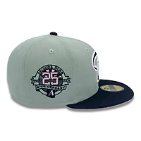 Arizona Diamondbacks Everest Green and Black 25th Anni Patch Pink UV New Era 59FIFTY Fitted Hat