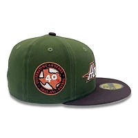 Houston Astros Green and Brown 40 Years Patch Gray UV New Era 59FIFTY Fitted Hat