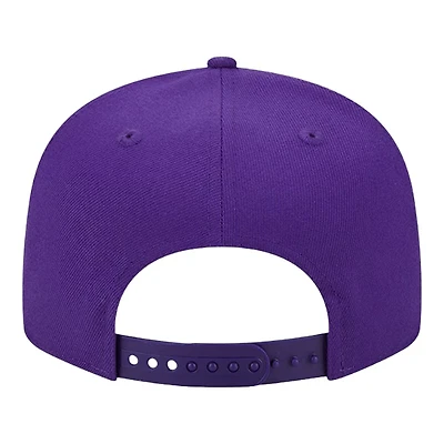 Youth Los Angeles Lakers Purple Evergreen Script Side Patch 9FIFTY Snapback Hat