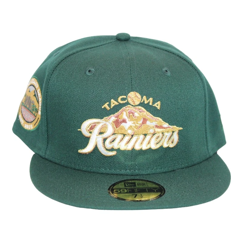 Tacoma Rainiers Green "Earth - FHN Elements Pack" Pacific League Patch Gray UV New Era 59Fifty Fitted Hat