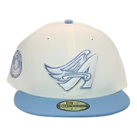 Los Angeles Angels Cream and Icy Blue "Air - FHN Elements Pack" 1967 All Star Game Patch Gray UV New Era 59Fifty Fitted Hat