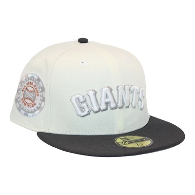 New York Giants Cream and Graphite "FHM DPM Stock Pack" 1942 ASG Gray UV Era 59Fifty Fitted Hat