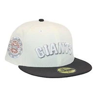 New York Giants Cream and Graphite "FHM DPM Stock Pack" 1942 ASG Gray UV Era 59Fifty Fitted Hat