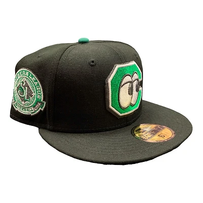 Chattanooga Lookouts Black and Green Southern League Patch UV New Era 59FIFTY Fitted Hat