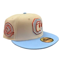 Chattanooga Lookouts Chrome and Light Blue Southern League Patch Red UV New Era 59FIFTY Fitted Hat