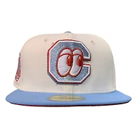 Chattanooga Lookouts Chrome and Light Blue Southern League Patch Red UV New Era 59FIFTY Fitted Hat
