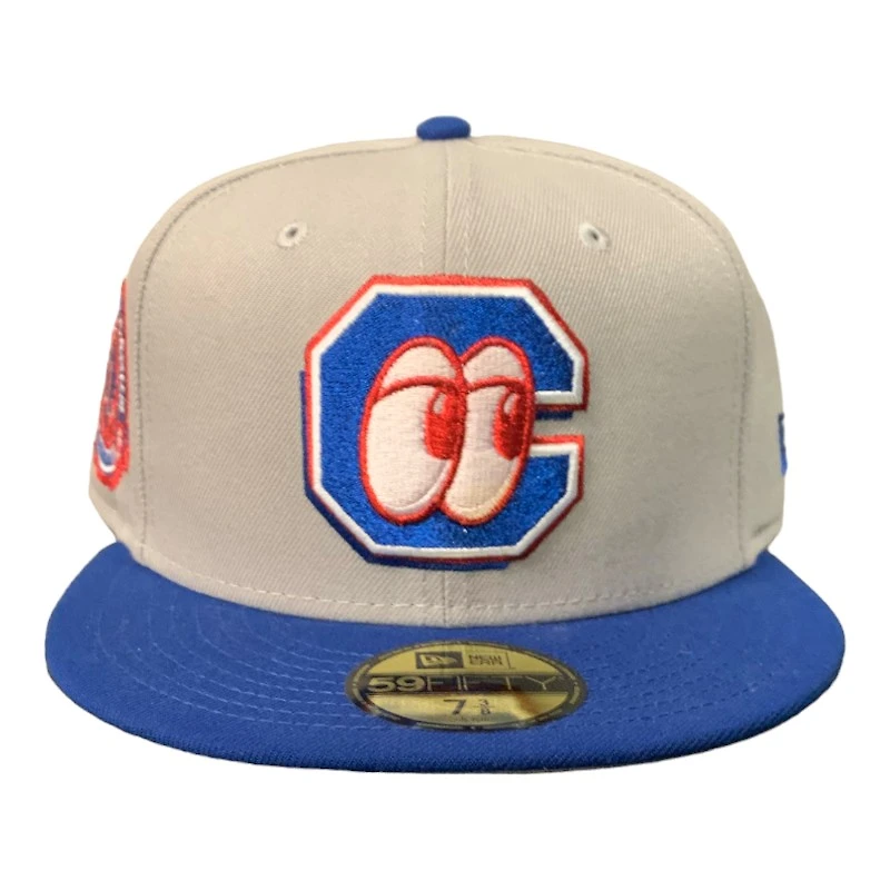 Chattanooga Lookouts Gray and Royal Blue Southern League Patch UV New Era 59FIFTY Fitted Hat