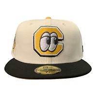 Chattanooga Lookouts Chrome and Black Southern League Patch Yellow UV New Era 59FIFTY Fitted Hat