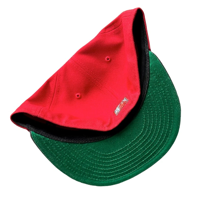 Oakland Athletics Cardinal Red and Graphite Battle of Bay Patch Green UV New Era 59FIFTY Fitted Hat