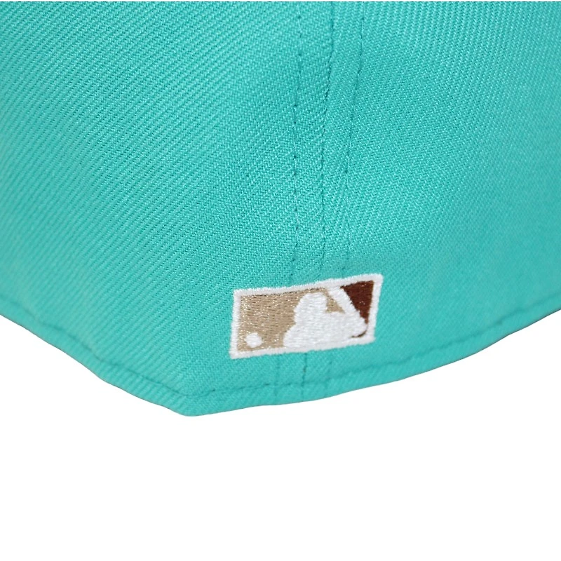 Chicago Cubs Aqua and Tan "215 Aux Pack" 1990 ASG Patch Pink UV New Era 59Fifty Fitted Hat